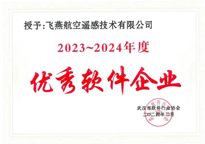 2023年度武漢市軟件行業(yè)“優(yōu)秀企業(yè)”、“優(yōu)秀工作者”稱號花落飛燕遙感